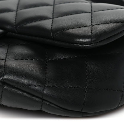 Chanel Calfskin Quilted CC Uniform Flap Belt Bag Black 10 of 11