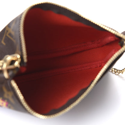 Louis Vuitton Monogram 2020 Christmas Animation Bumper Cars Mini Pochette Accessories Coquelicot 4 of 6