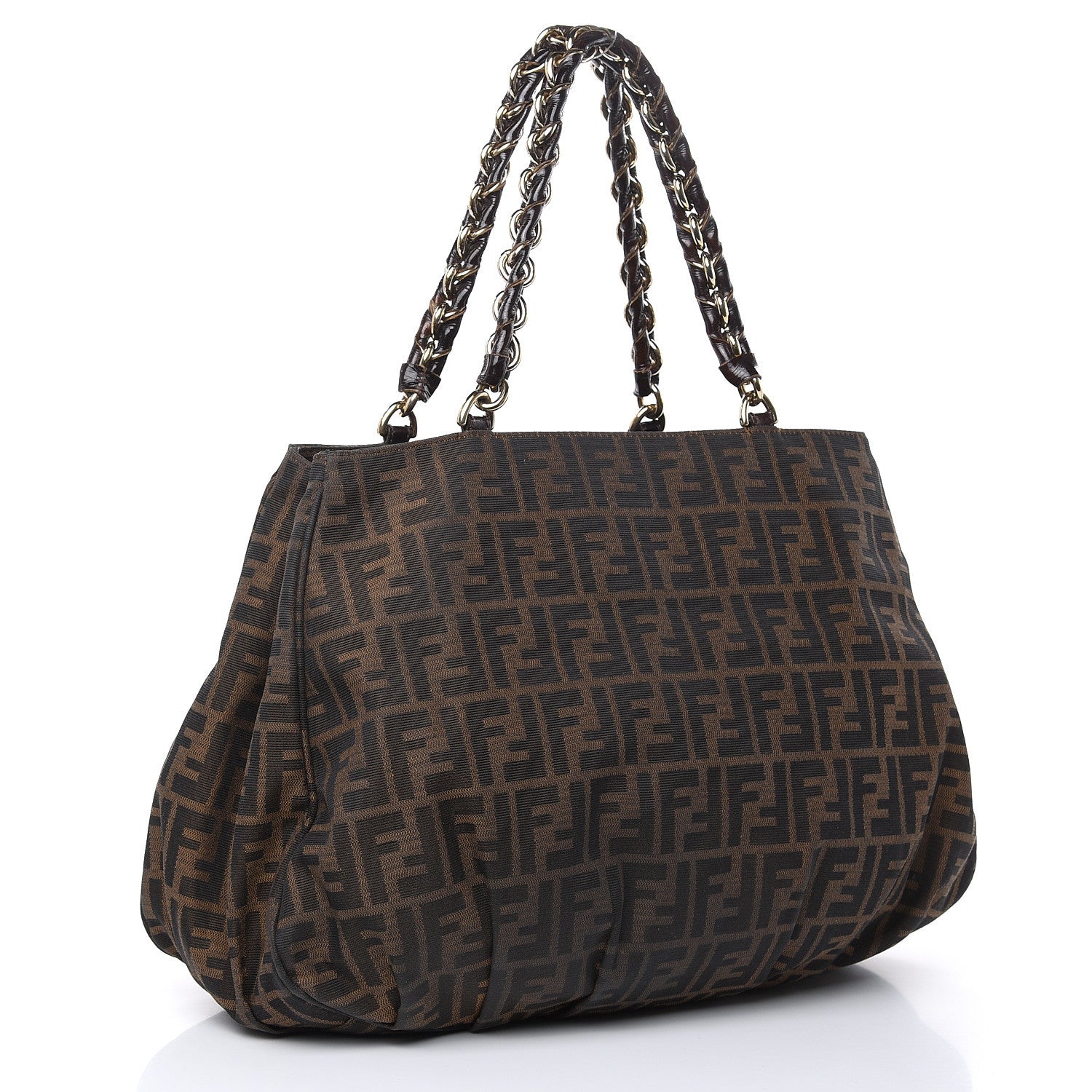 Fendi Zucca Mia Tote Tobacco 3 of 19