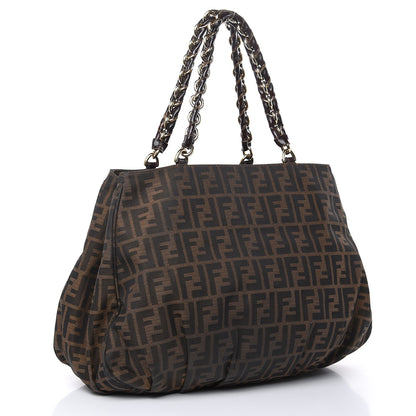 Fendi Zucca Mia Tote Tobacco 3 of 19