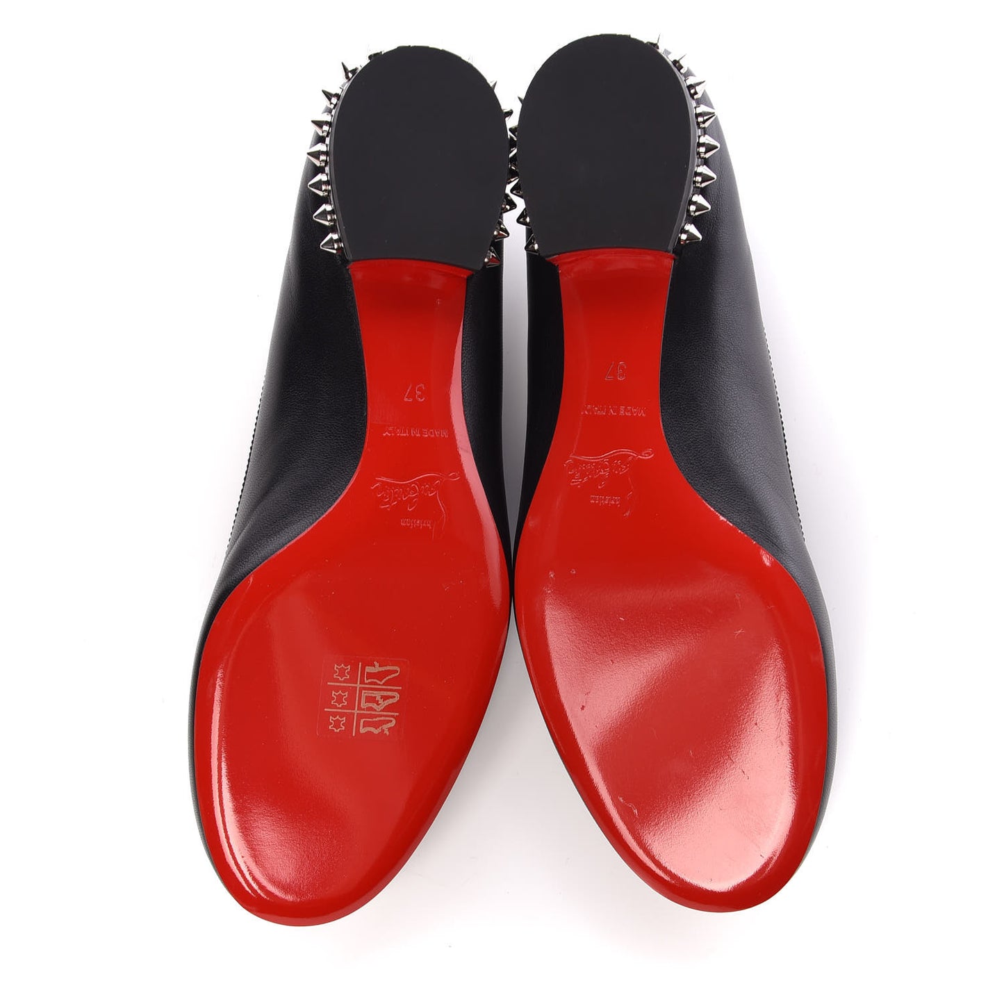 Shiny Nappa La Massine Flats 37 Black