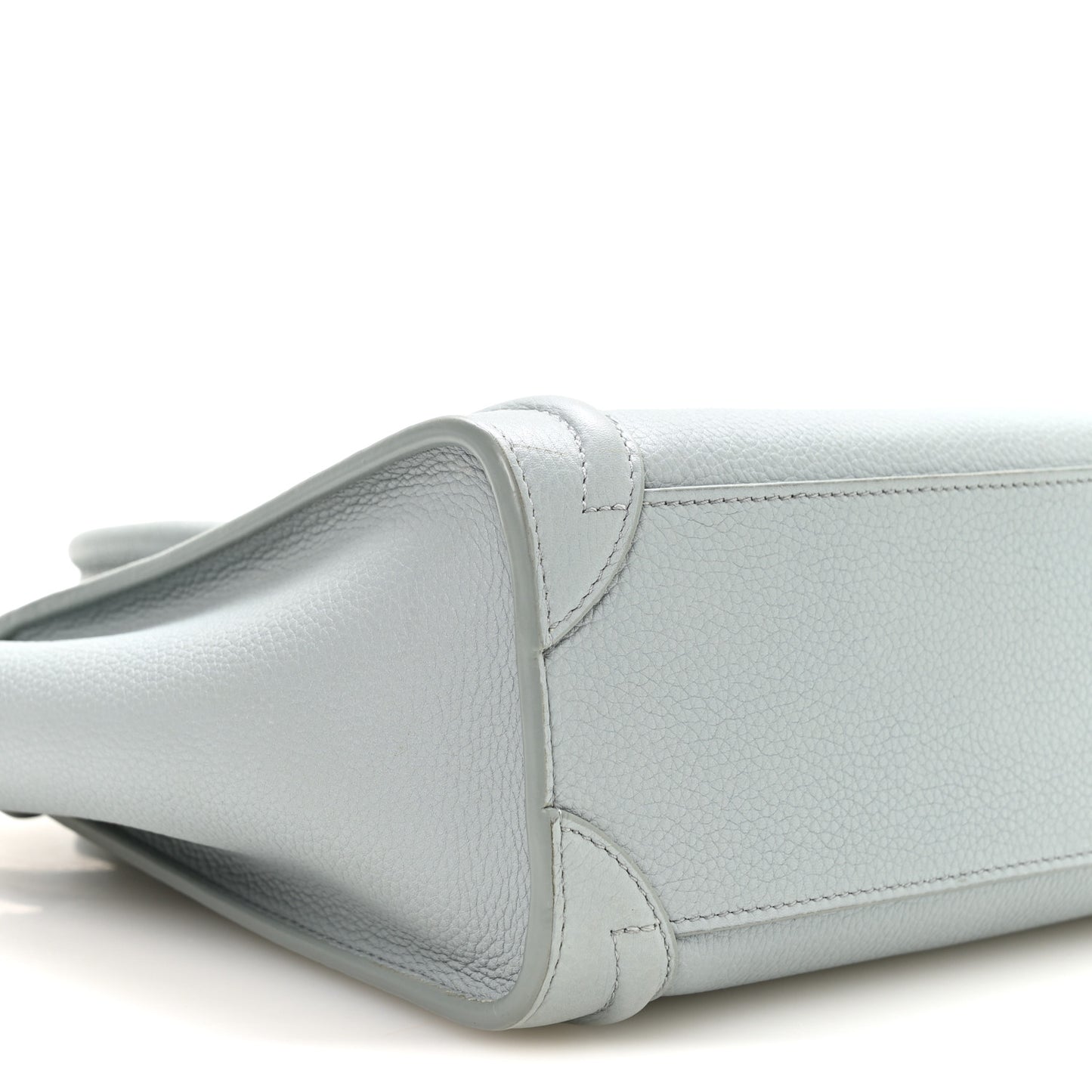 Drummed Calfskin Nano Luggage Almond