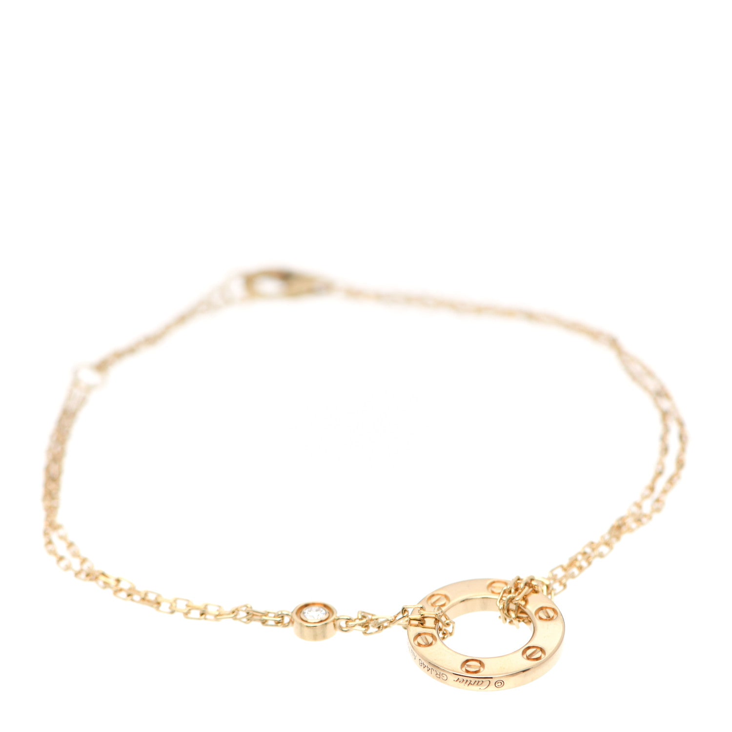 Cartier 18K Yellow Gold Diamond LOVE Bracelet 1 of 5