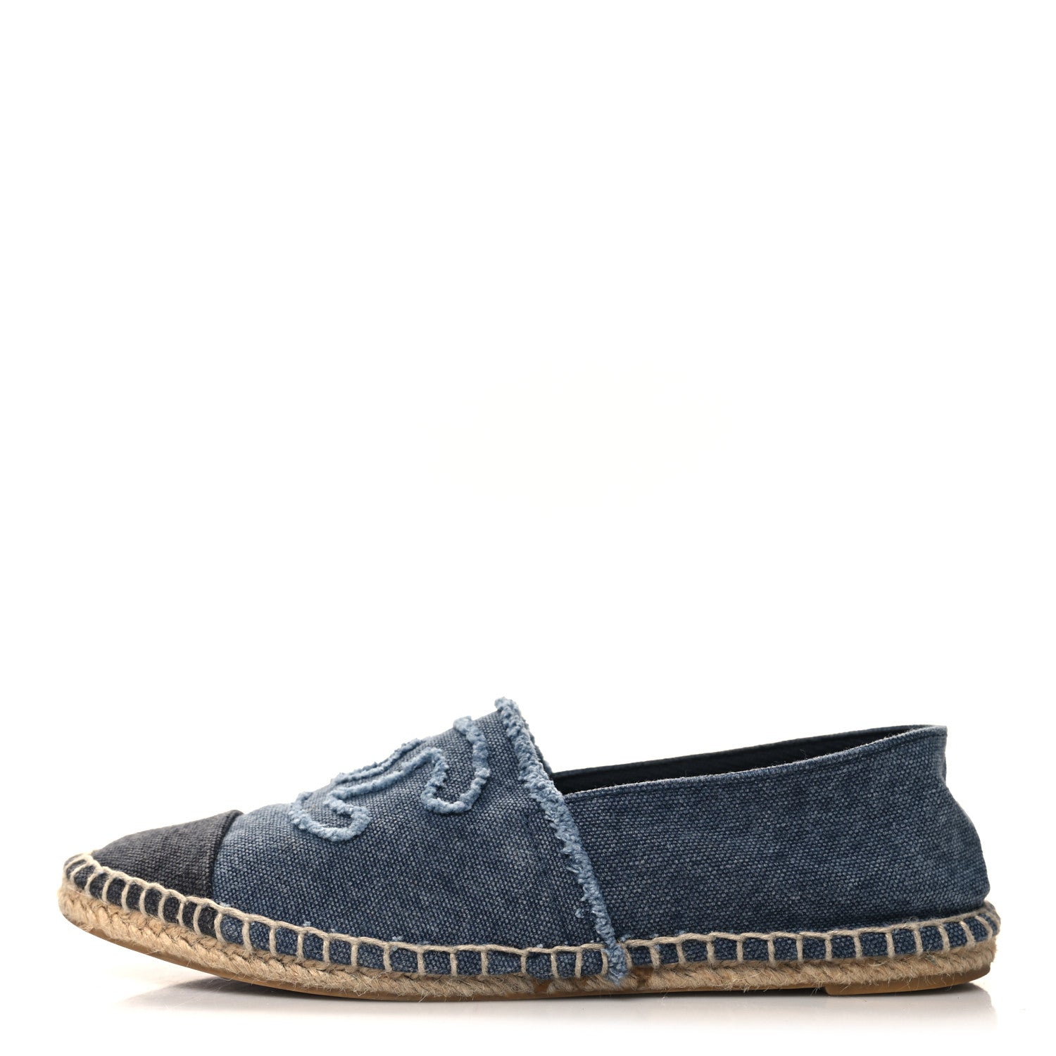 Chanel Canvas CC Espadrilles 36 Navy Black 1 of 8
