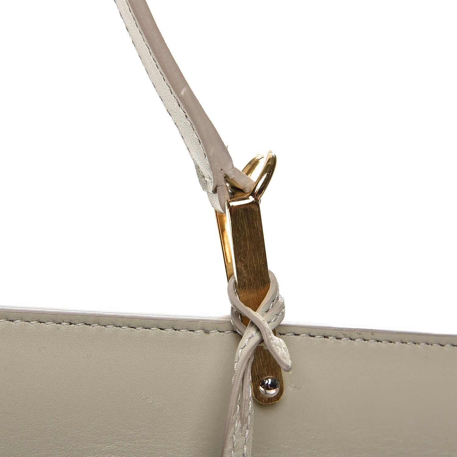 Balenciaga Smooth Calfskin Le Dix M Cartable Shoulder Bag Pearl Grey 11 of 12