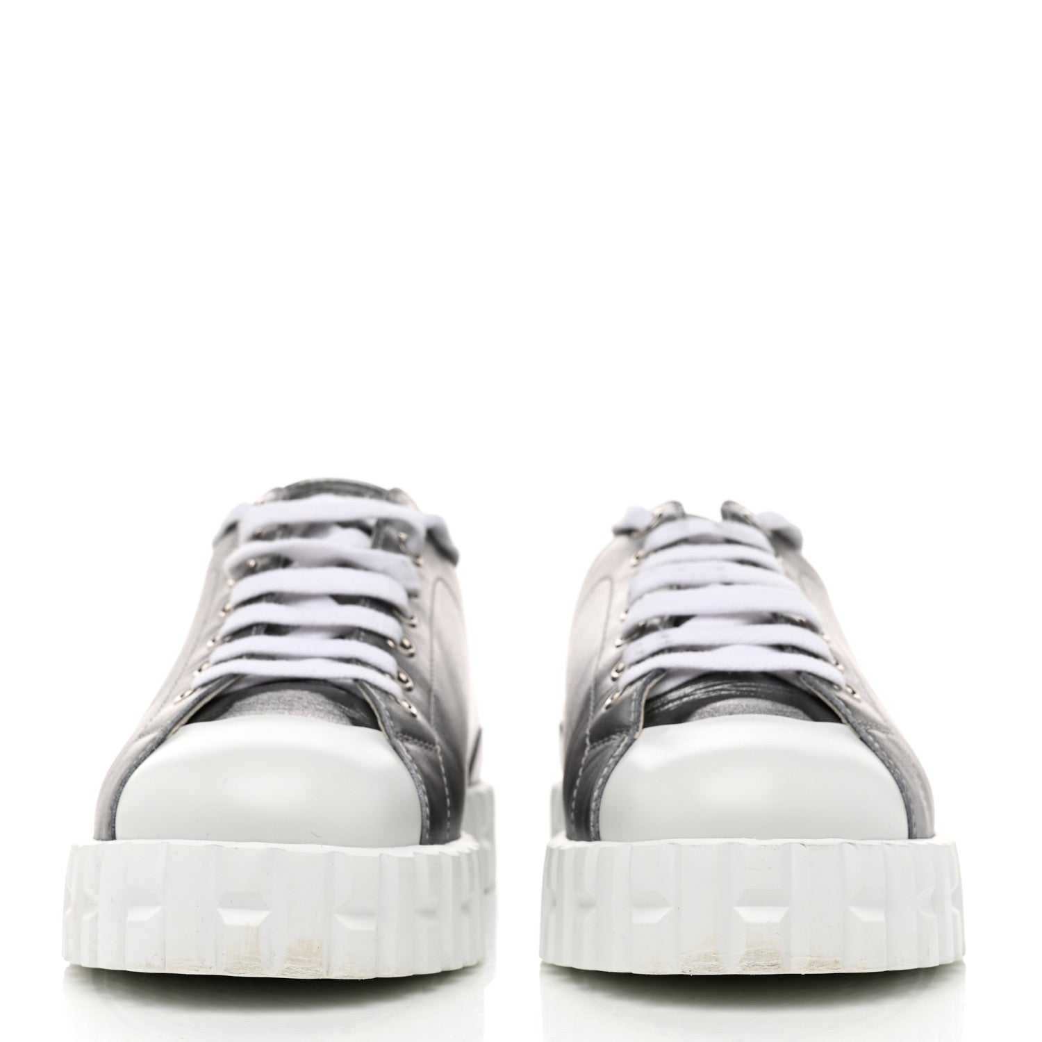 Hermes Metallic Calfskin Cross Sneakers 36.5 2 of 8