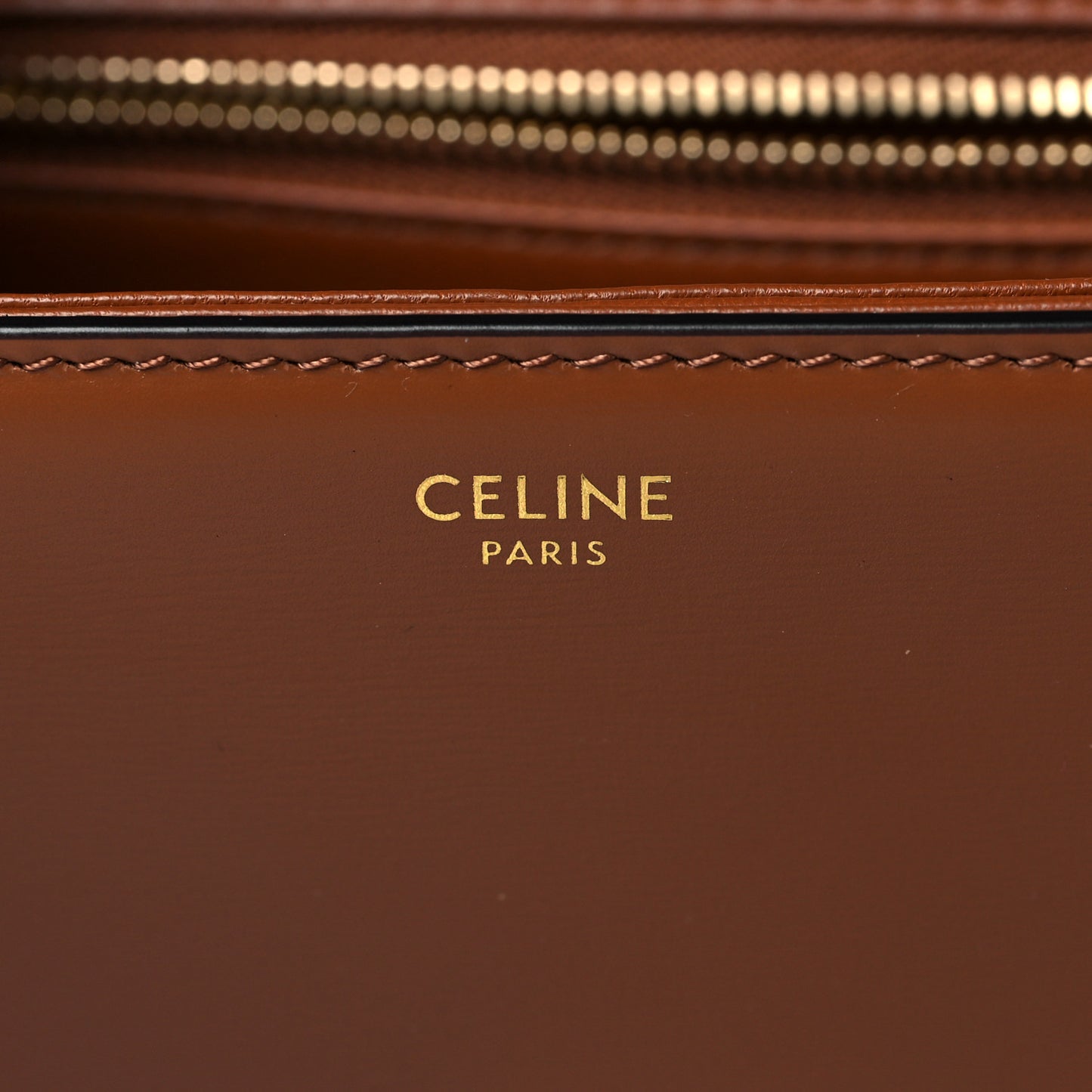 Shiny Calfskin Teen Triomphe Tan