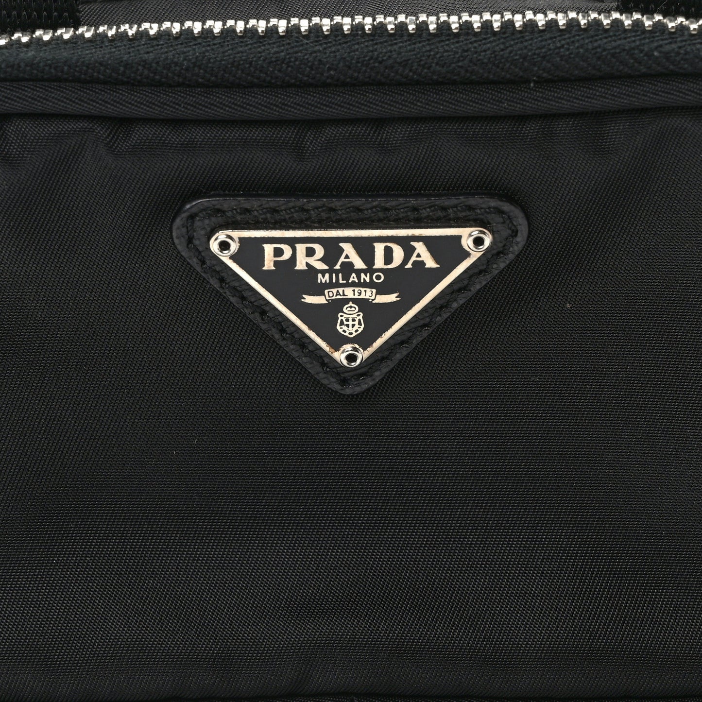 Nylon Saffiano Mini Top Handle Bag Black