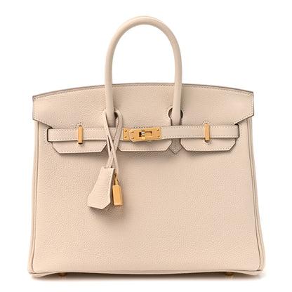 Hermes Togo Birkin 25 Craie 1 of 9