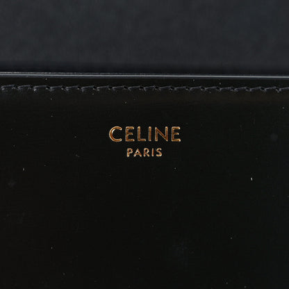 Celine Shiny Calfskin Teen Triomphe Black 6 of 9