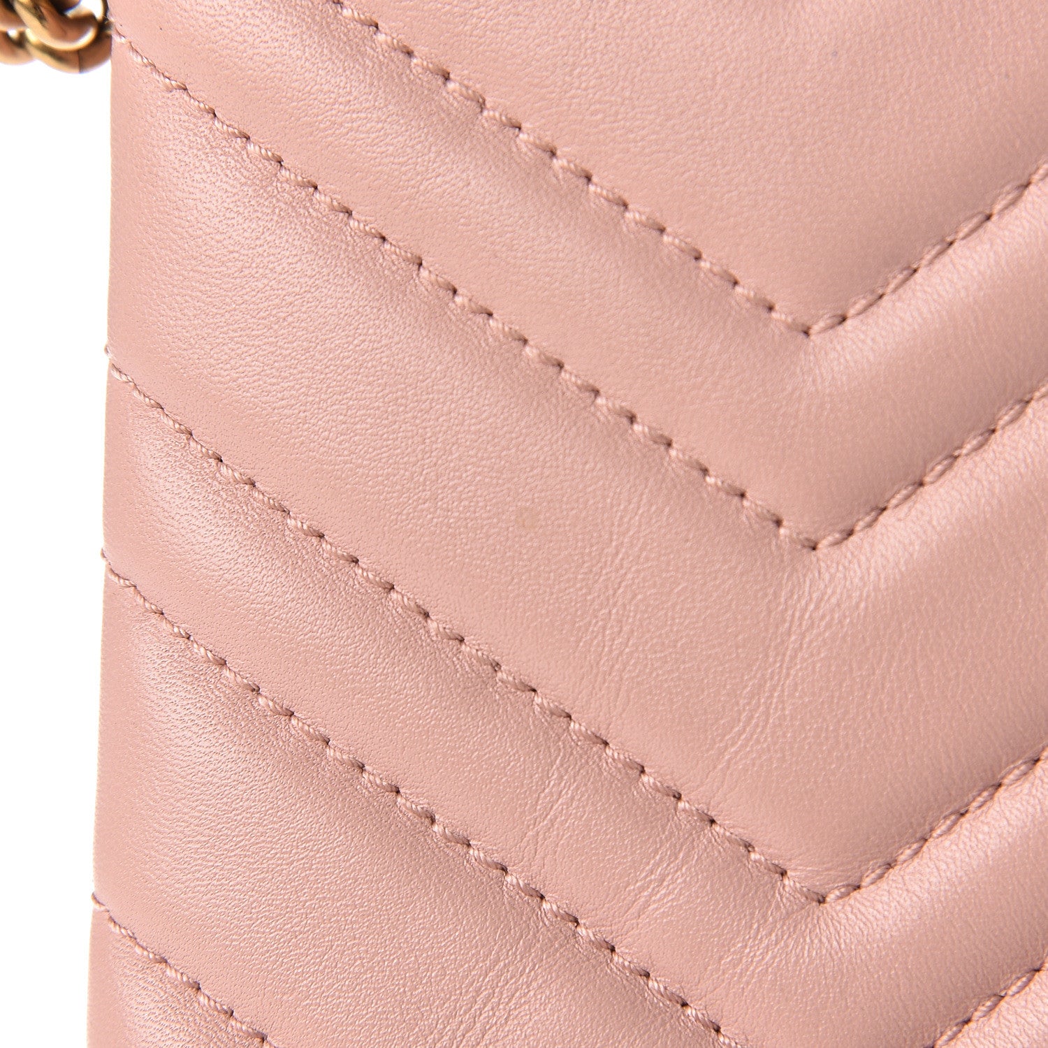 Gucci Calfskin Matelasse Mini GG Marmont Chain Bag Perfect Pink 15 of 19