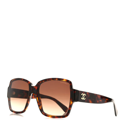 Chanel Acetate Square CC Sunglasses 5385 Tortoise 1 of 8