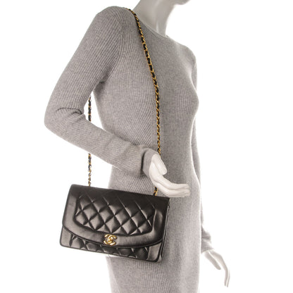 Chanel Lambskin Quilted Medium Single Flap Black 2 of 8