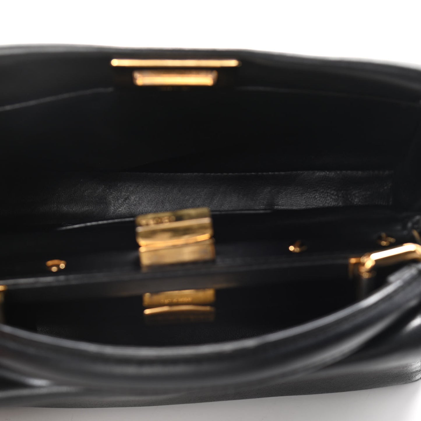 Nappa Mini Peekaboo Iconic Satchel Black