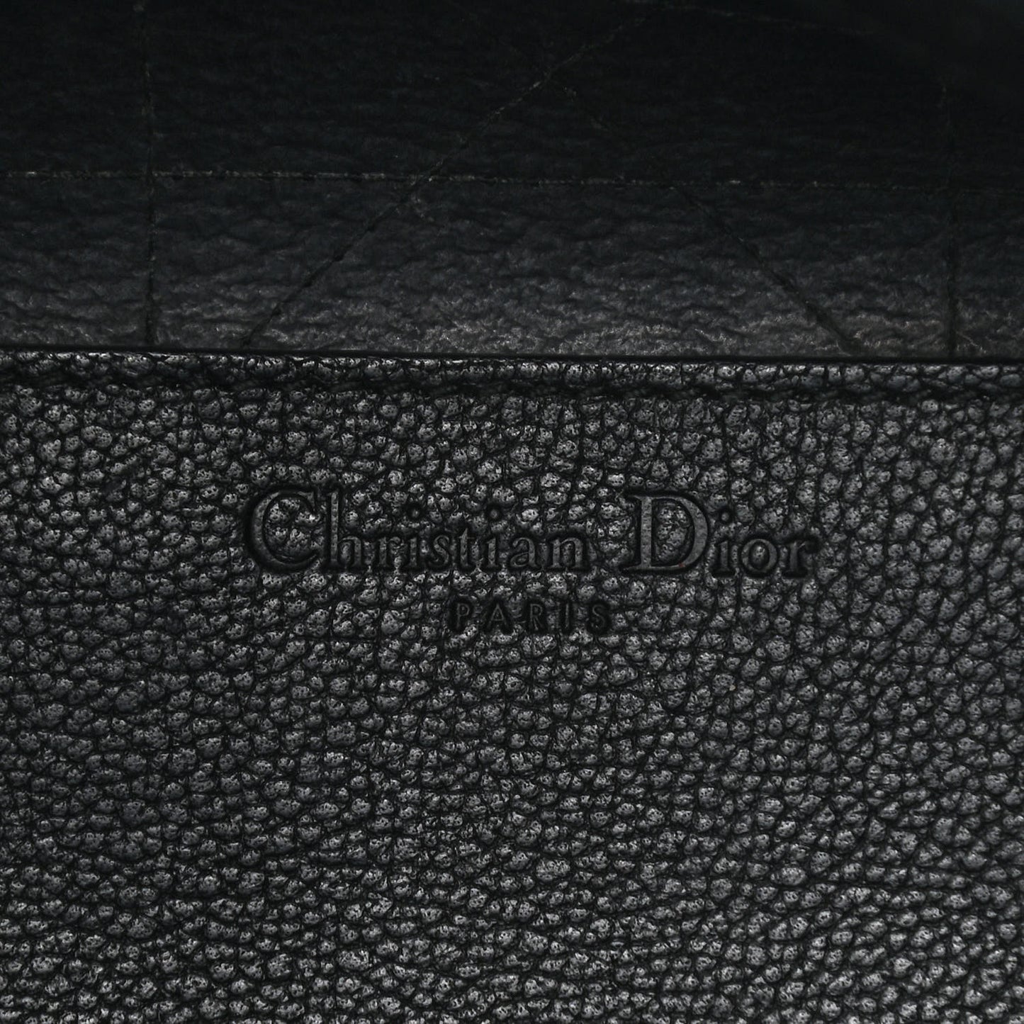 Grained Calfskin Cannage Medium Ultradior Tote Black