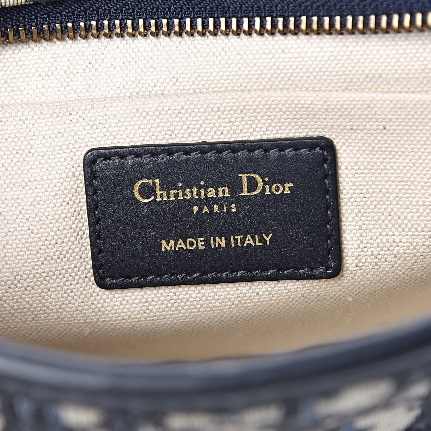 Christian Dior Oblique Diorquake Clutch Blue 6 of 8