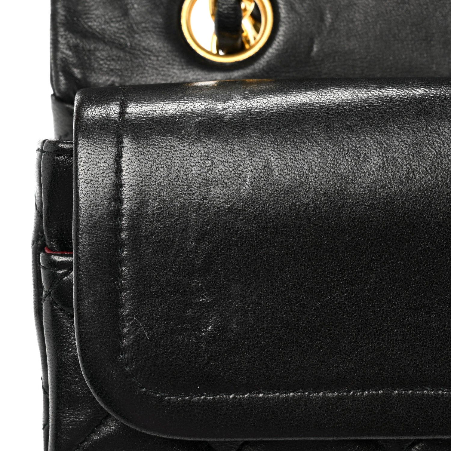 Chanel Lambskin Quilted Small Double Flap Black 12 of 18