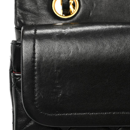 Chanel Lambskin Quilted Small Double Flap Black 12 of 18