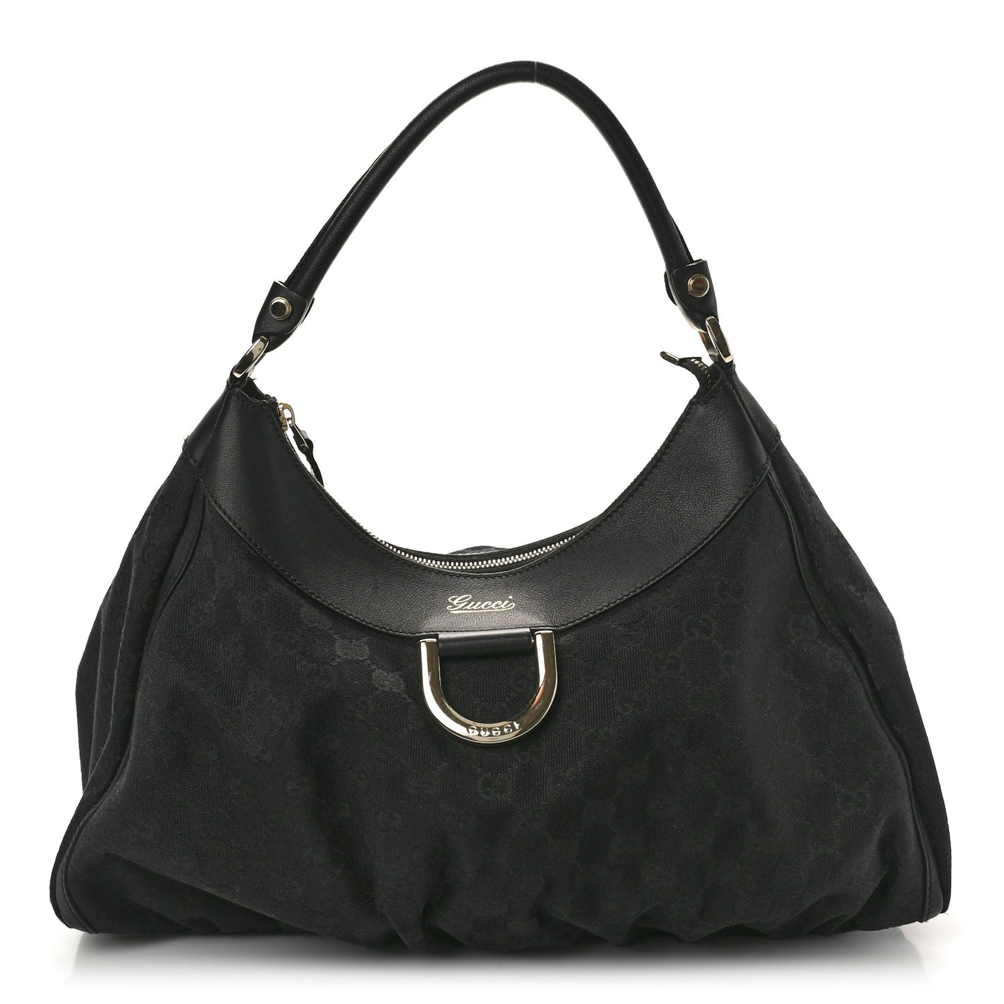Monogram Large D Gold Ring Hobo Black