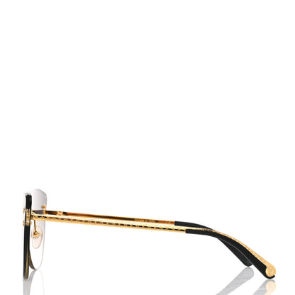Louis Vuitton Les Parapluies De Cherbourg Sunglasses Z1394U Black Gold 3 of 8