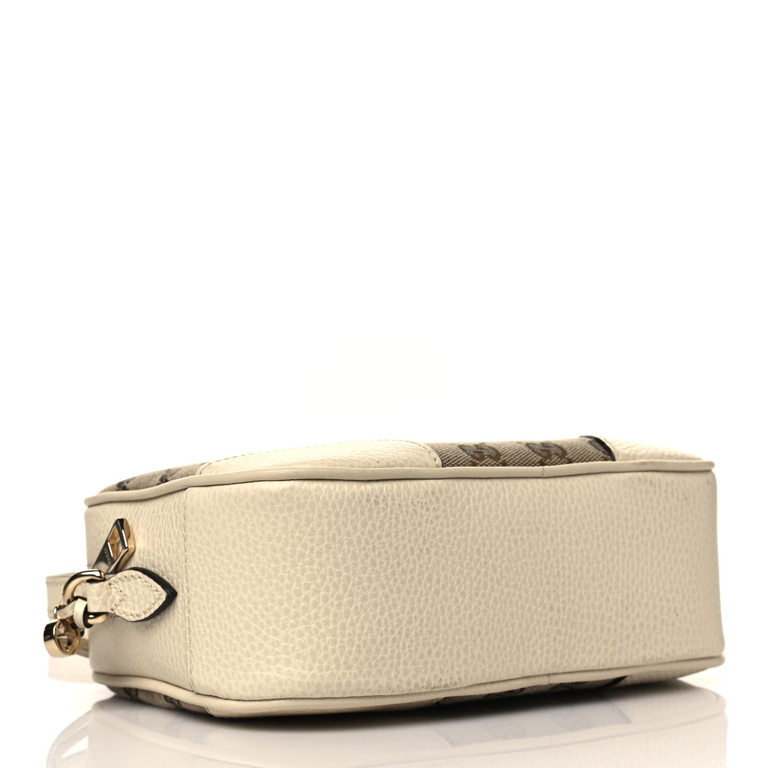 Gucci Monogram Dollar Calfskin Mini Bree Messenger Bag Beige Ebony Avoire 4 of 6