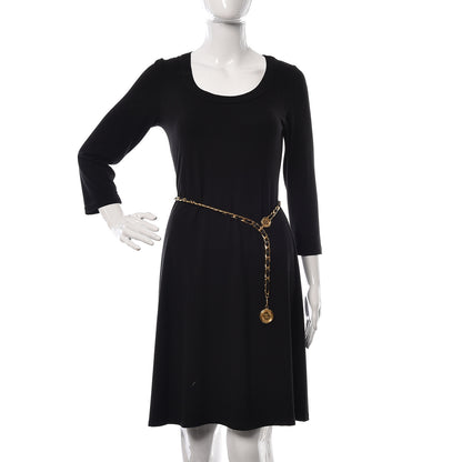 Chanel Lambskin Chain CC Medallion Belt Black Gold 2 of 5