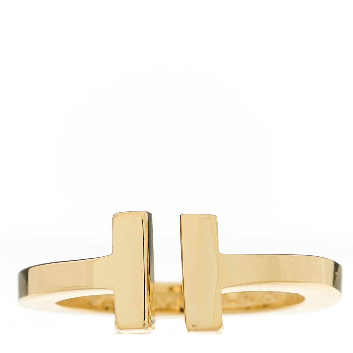 18K Yellow Gold T Square Ring 51 5.75