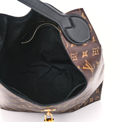 Louis Vuitton Monogram Flower Hobo Black 4 of 12