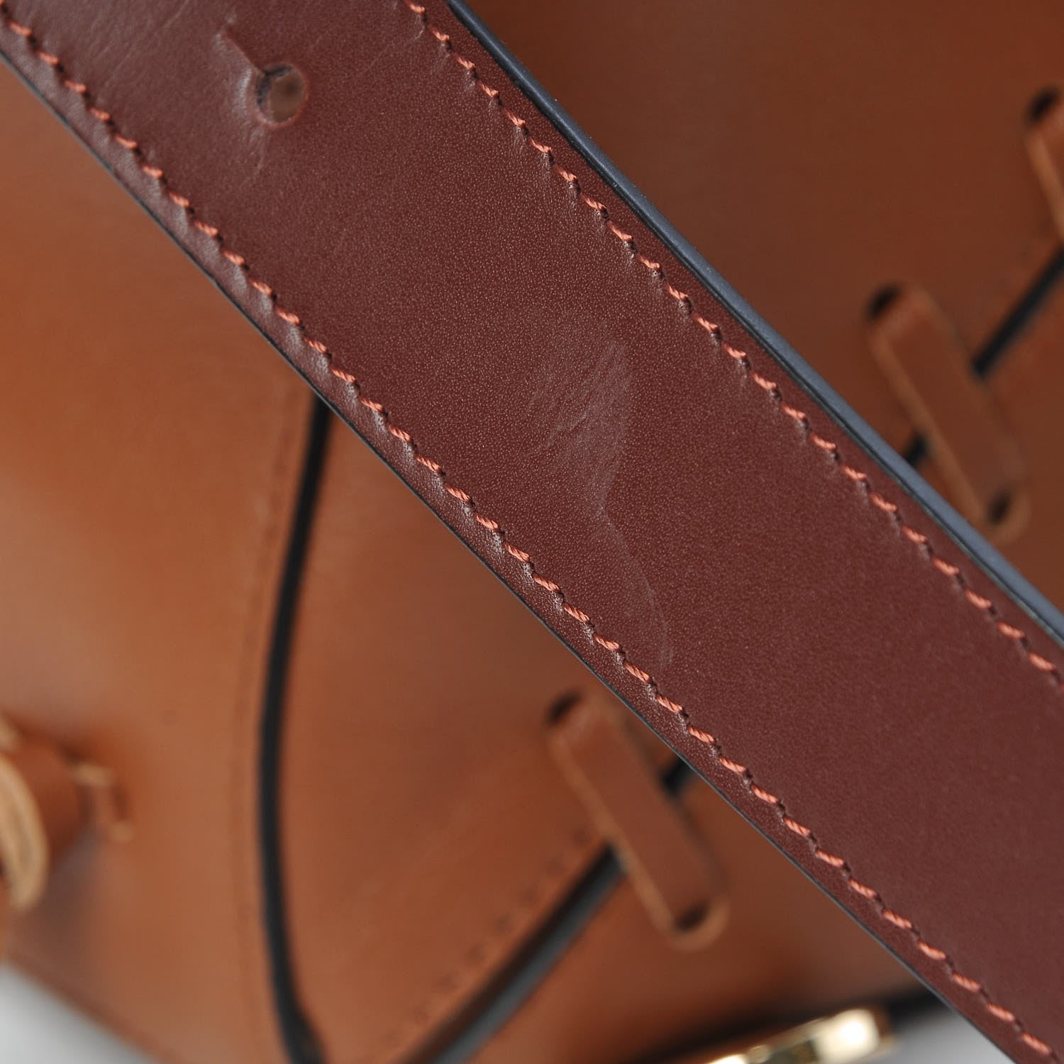 Loewe Calfskin Small Laced Puzzle Bag Tan 9 of 9