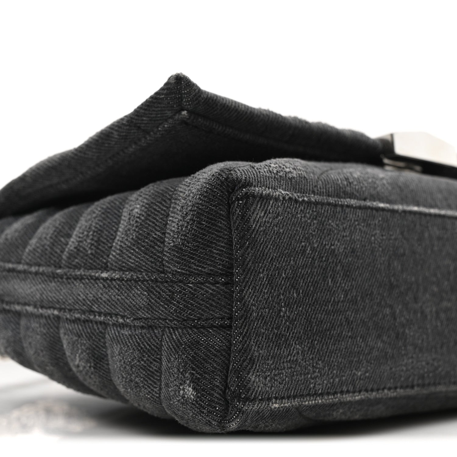 Givenchy Distressed Denim Quilted Small 4G Shoulder Bag Black 8 of 9