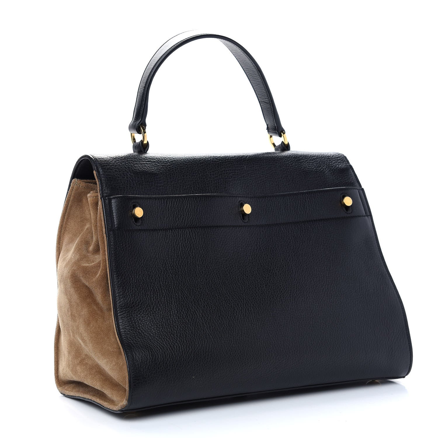 Saint Laurent Calfskin Suede Medium Muse Two Black 3 of 12