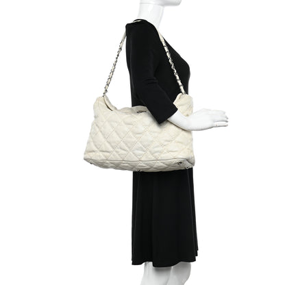 Chanel Calfskin Ultimate Stitch Shopping Tote White 2 of 14