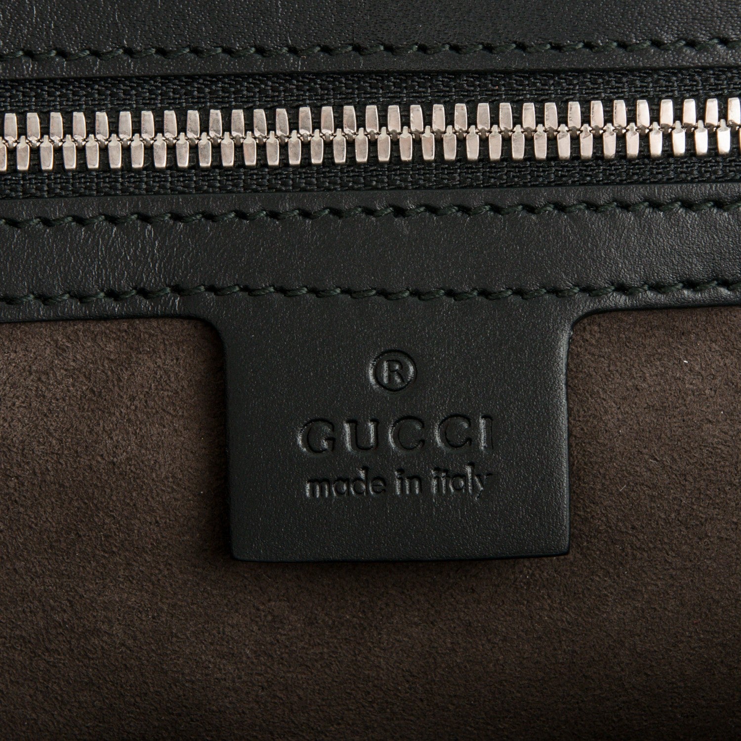 Gucci Guccissima Signature Medium Double Buckle Flap Messenger Bag Black 6 of 7