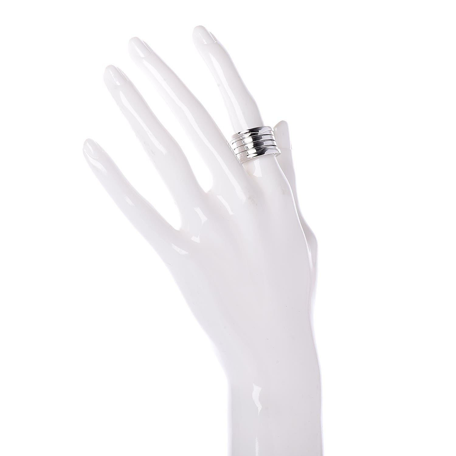 Bulgari 18K White Gold B.Zero1 Five-Band Ring 51 5.75 2 of 5