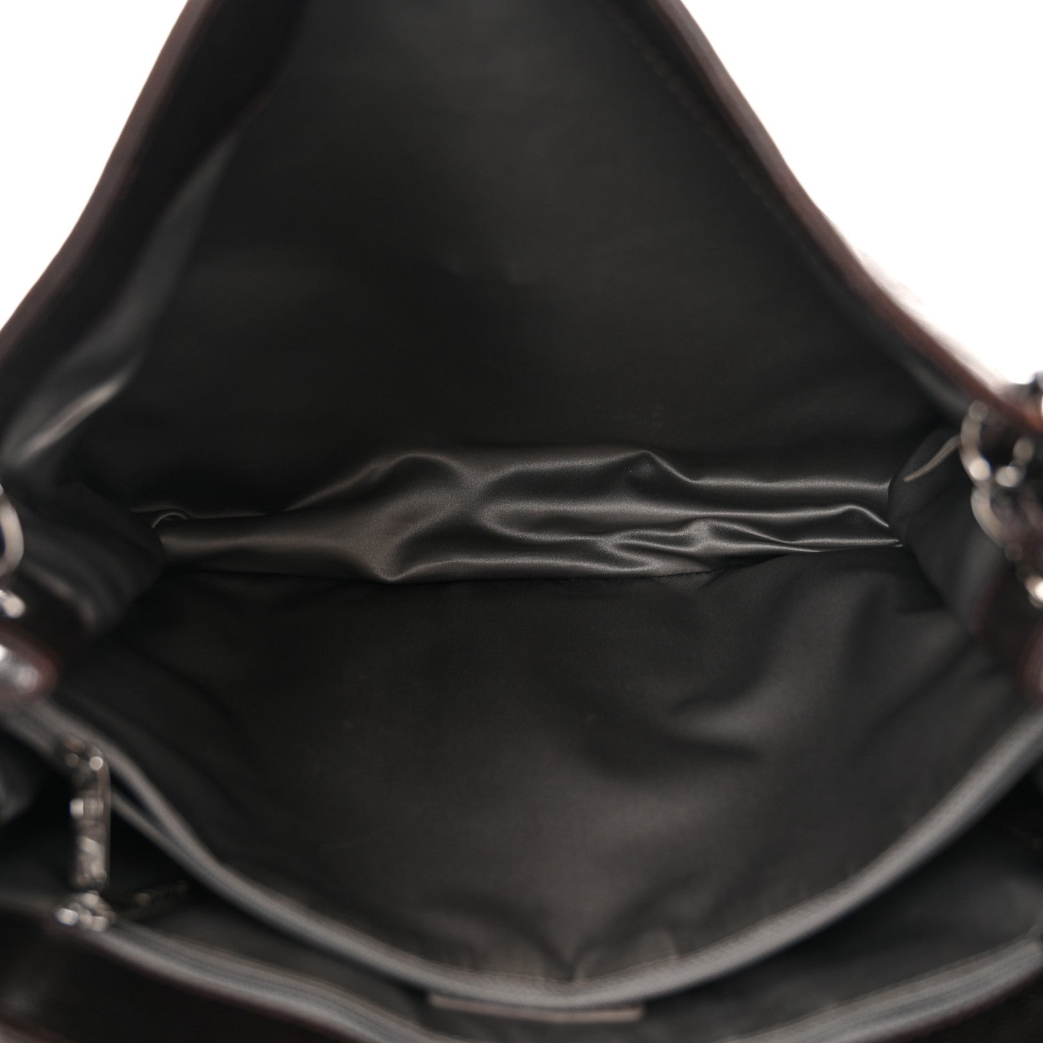 Chanel Glazed Caviar Pocket In The City Tote Dark Brown 5 of 12