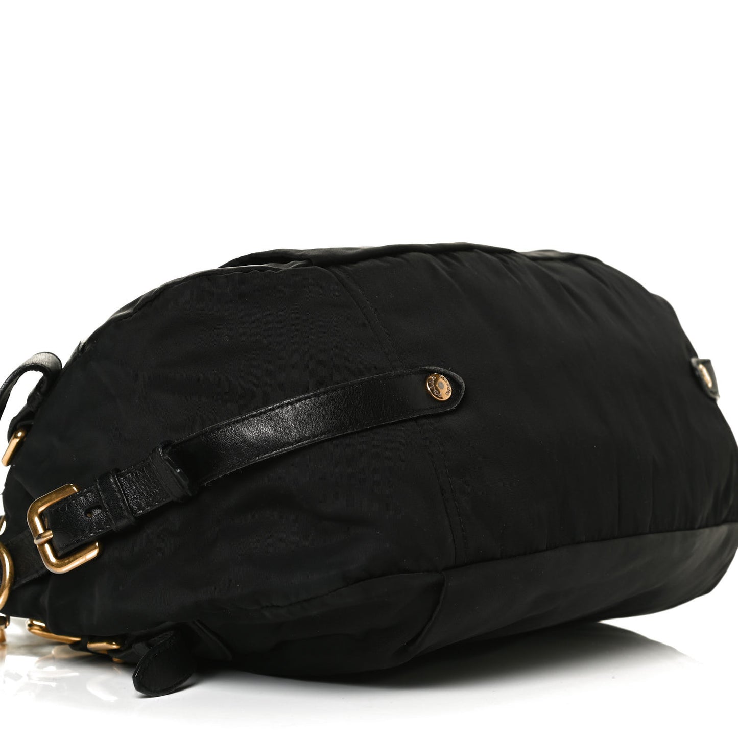 Tessuto Nylon Jacquard Logo Aviator Satchel Black