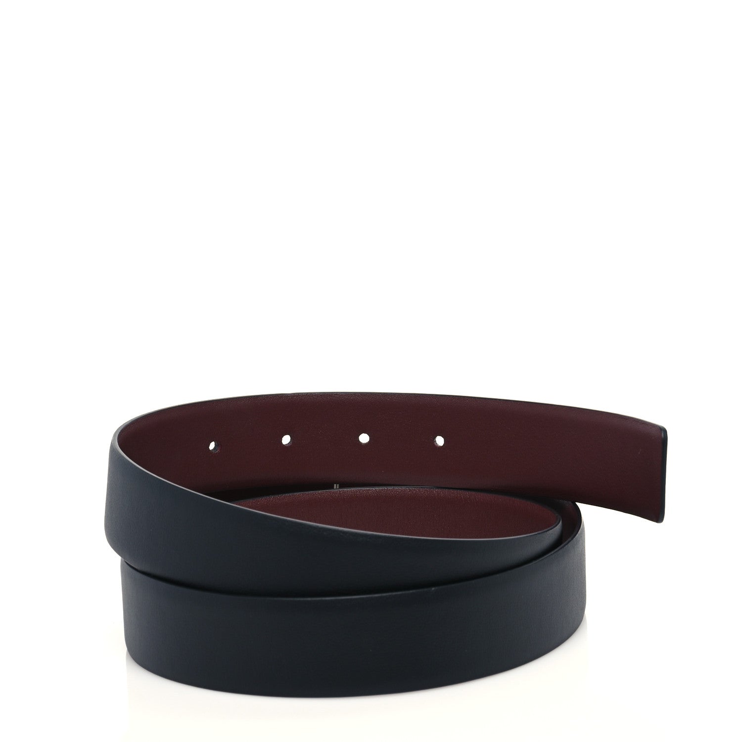 Chanel Calfskin CC Reversible Belt 90 36 Black Burgundy 4 of 5