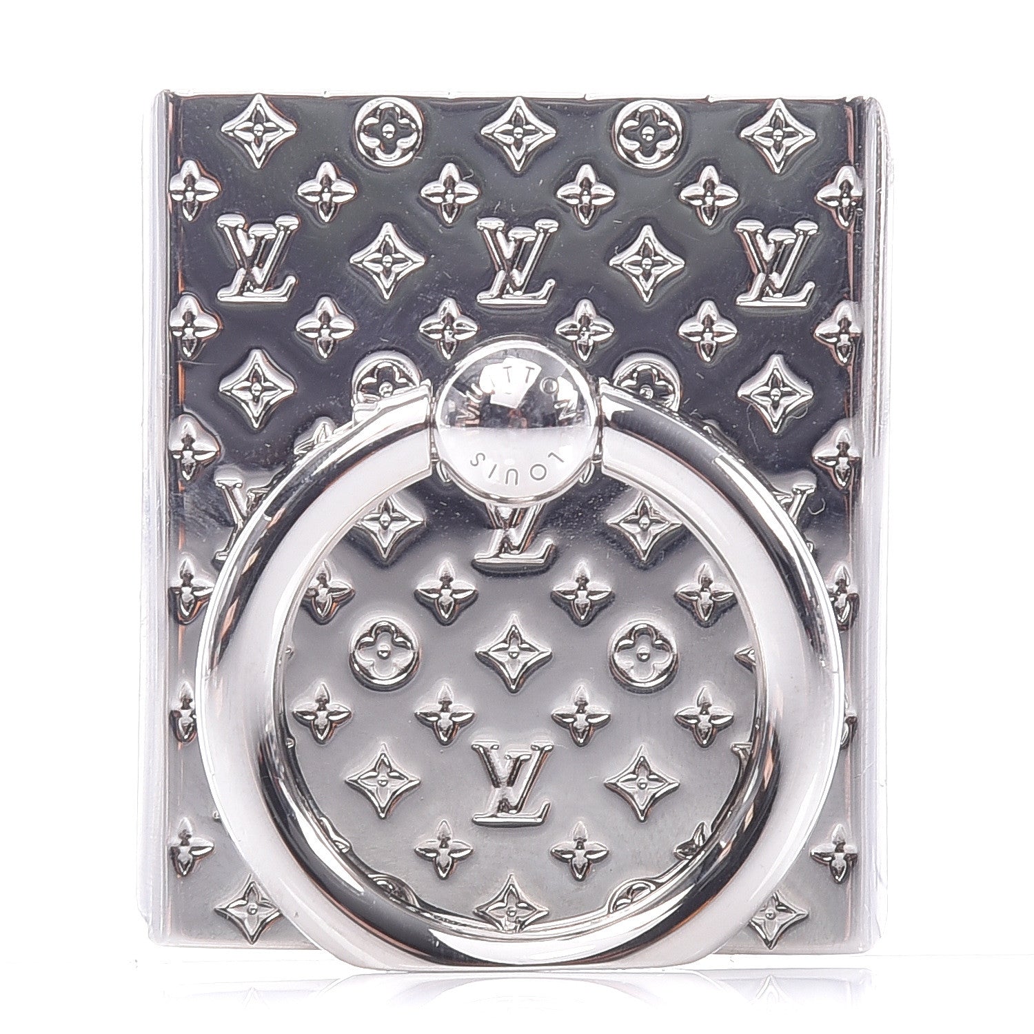 Louis Vuitton Nanogram Phone Ring Holder Silver 1 of 4