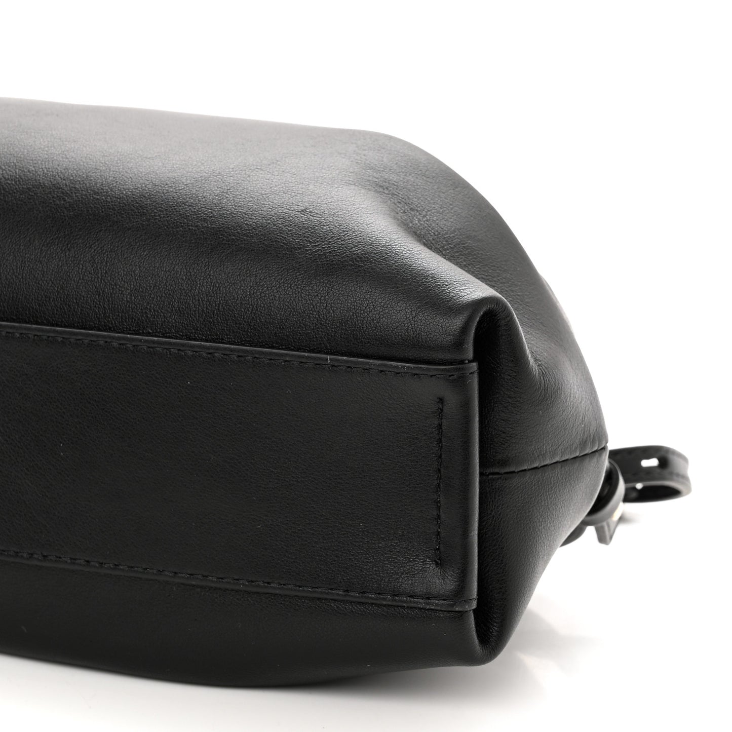 Calfskin Mini Judy Shoulder Bag Black