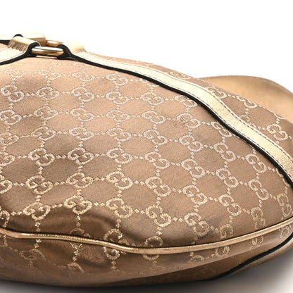 Gucci Canvas GG Reins Hobo Bronze 10 of 11