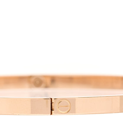 Cartier 18K Pink Gold Small LOVE Bracelet 20 5 of 9