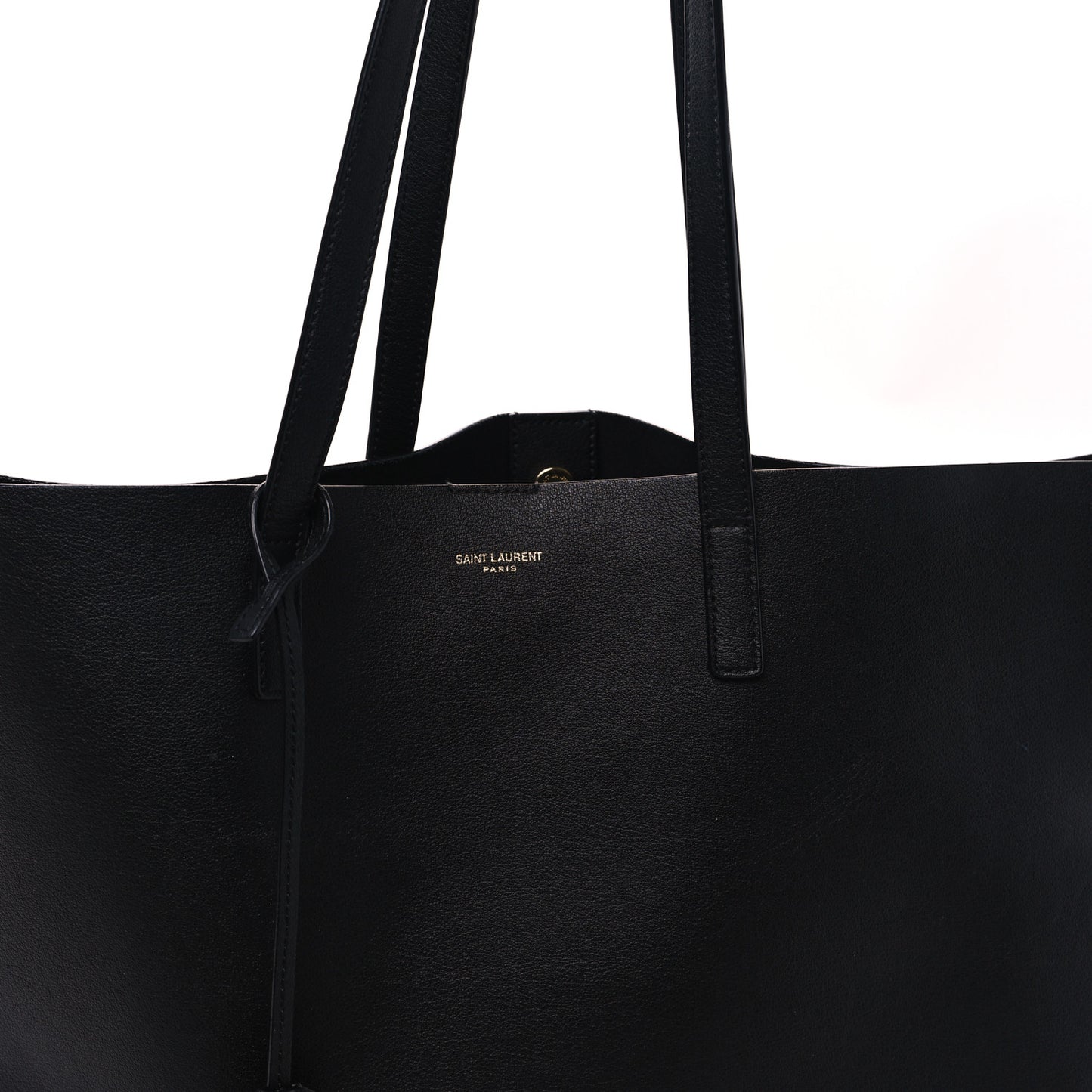 Calfskin Large Shopping Tote Black