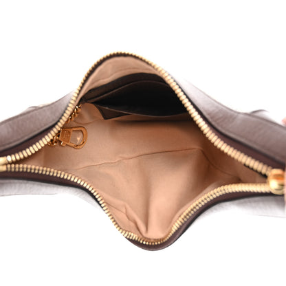 Gucci GG Supreme Monogram Textured Calfskin Web Mini Ophidia Half Moon Hobo Beige Ebony New Acero 5 of 13