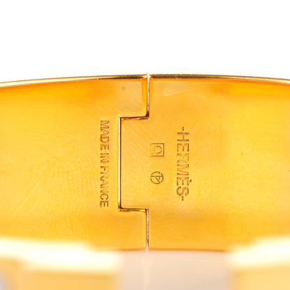 Hermes Enamel Wide Clic Clac H Bracelet PM White 4 of 5