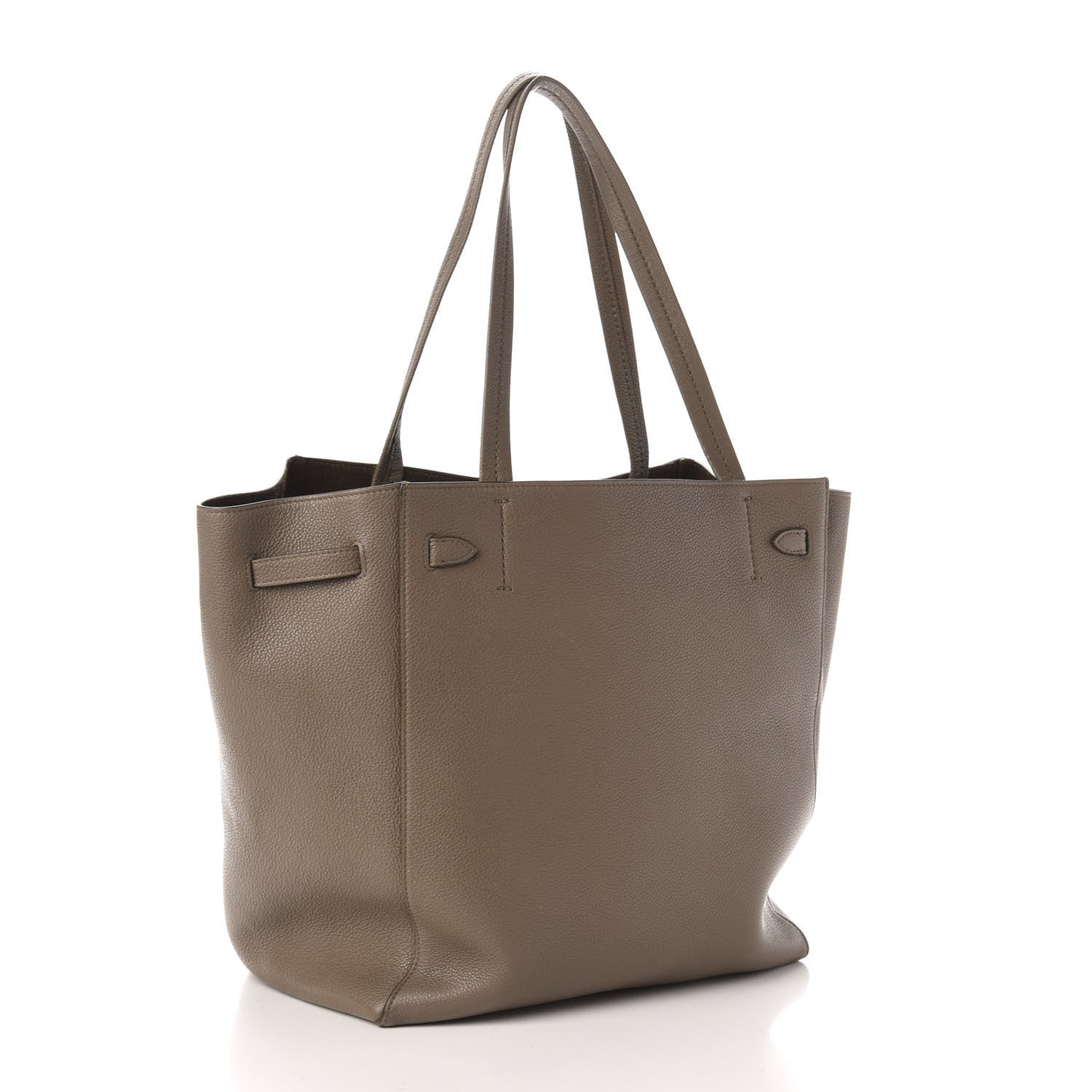 Celine Soft Grained Calfskin Small Belt Cabas Phantom Taupe 3 of 11