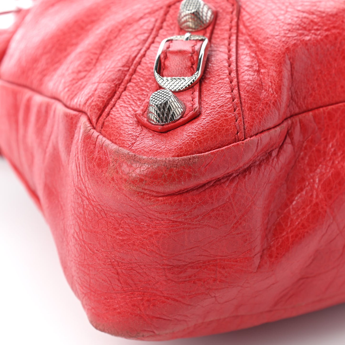 Agneau Giant 12 Silver Hardware Town Rouge Coquelicot