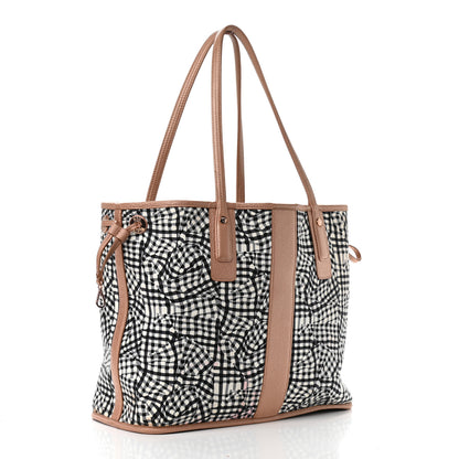 MCM Metallic Visetos Medium Liz Reversible Shopper Tote Champagne Gold 6 of 20