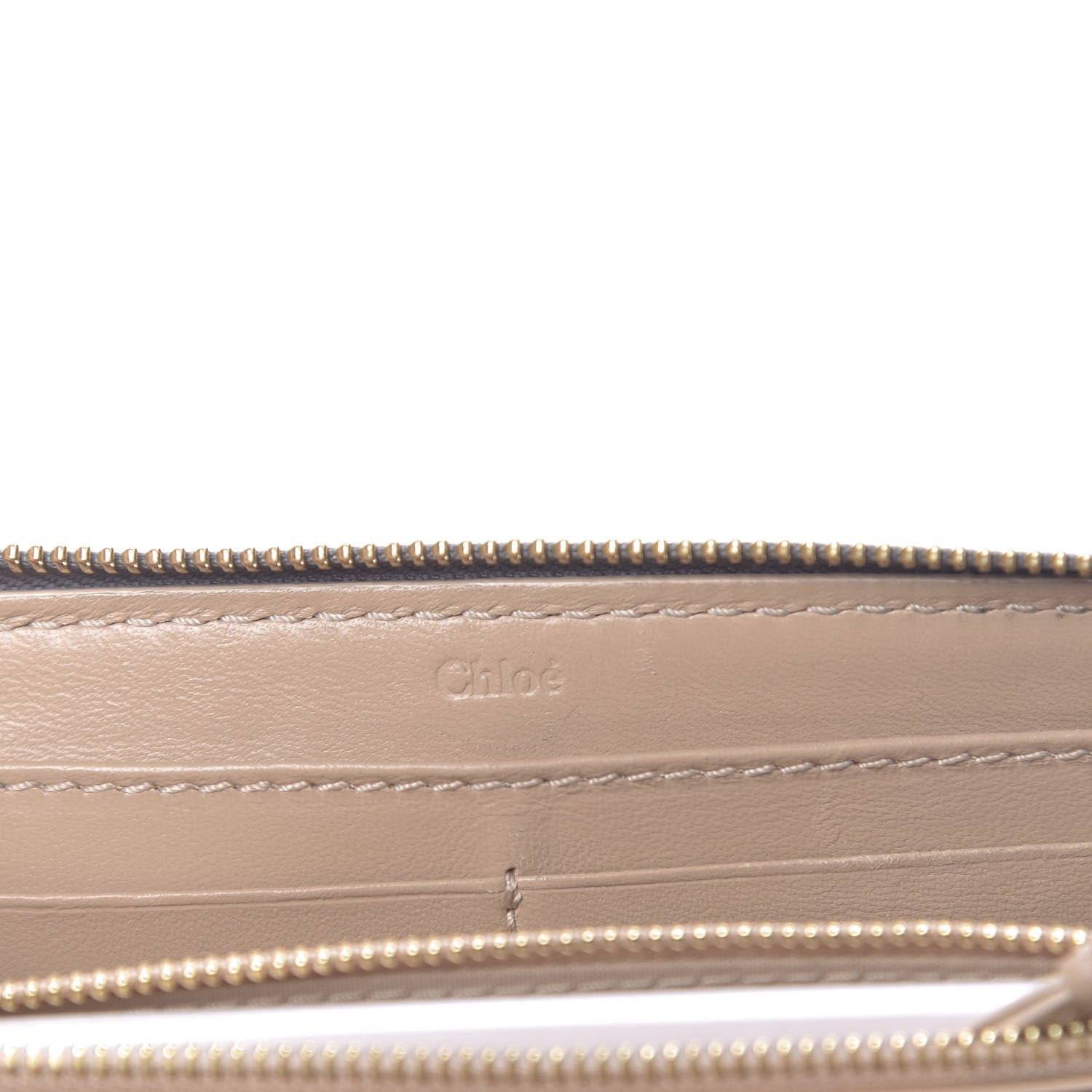 Chloe Calfskin Marcie Long Zip Around Wallet Cashmere Grey 6 of 12