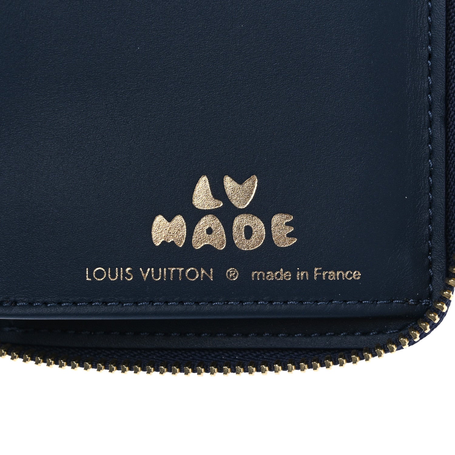 Louis Vuitton X NIGO Taurillon Monogram Denim Drip Zippy Vertical Wallet Blue 6 of 6
