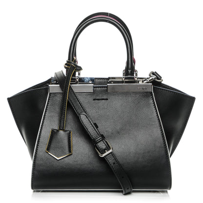 Fendi Vitello Dolce Mini 3Jours Tote Black 1 of 6